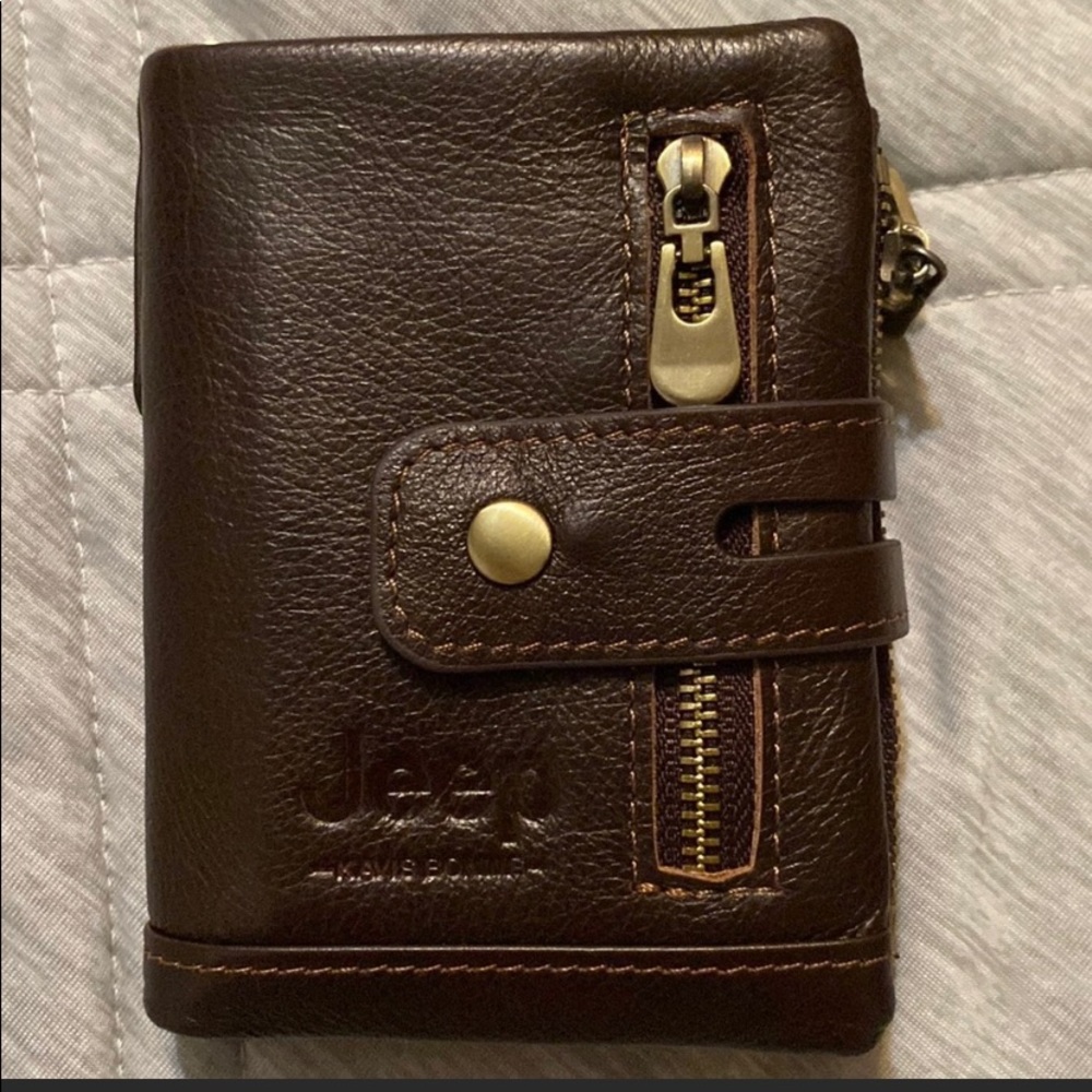 Brown Jeep wallet